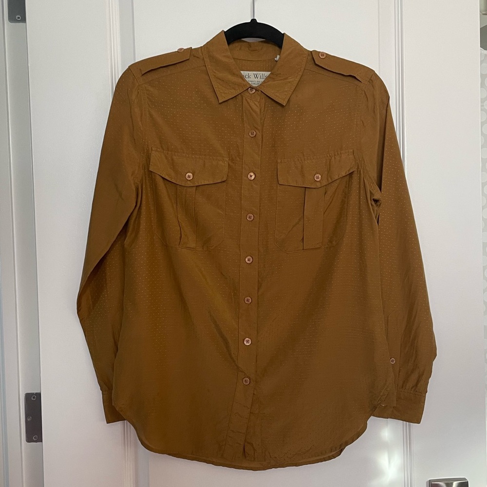 Jack Wills Brown Button-Up Shirt